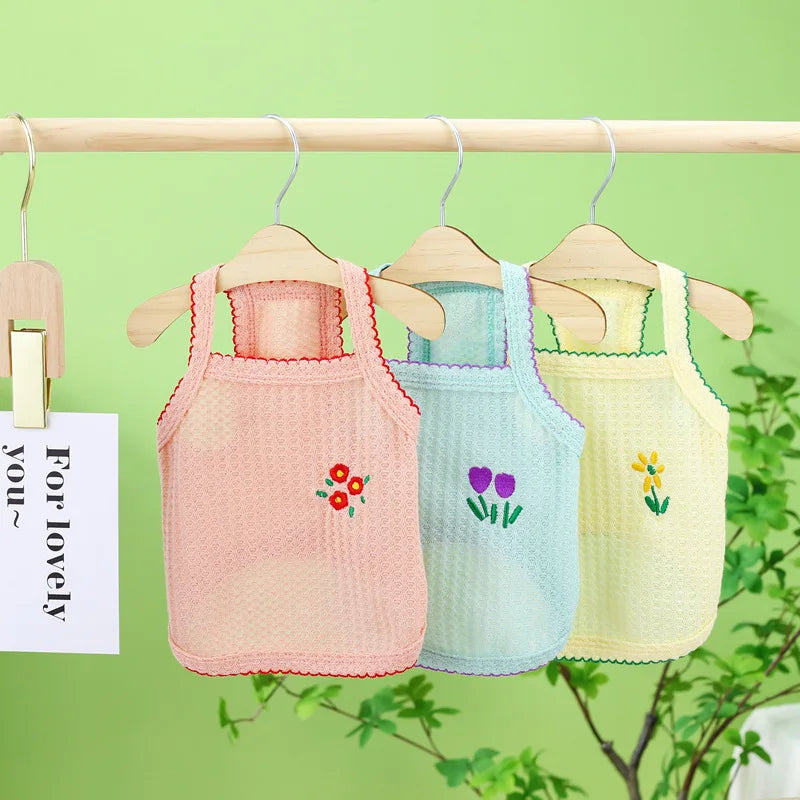 Summer Thin Strap Pet Clothing – Small Dogs & Cats