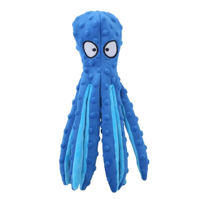 Octopus Dog Toy – Plush Squeaky & Bite-Resistant Puppy Toy