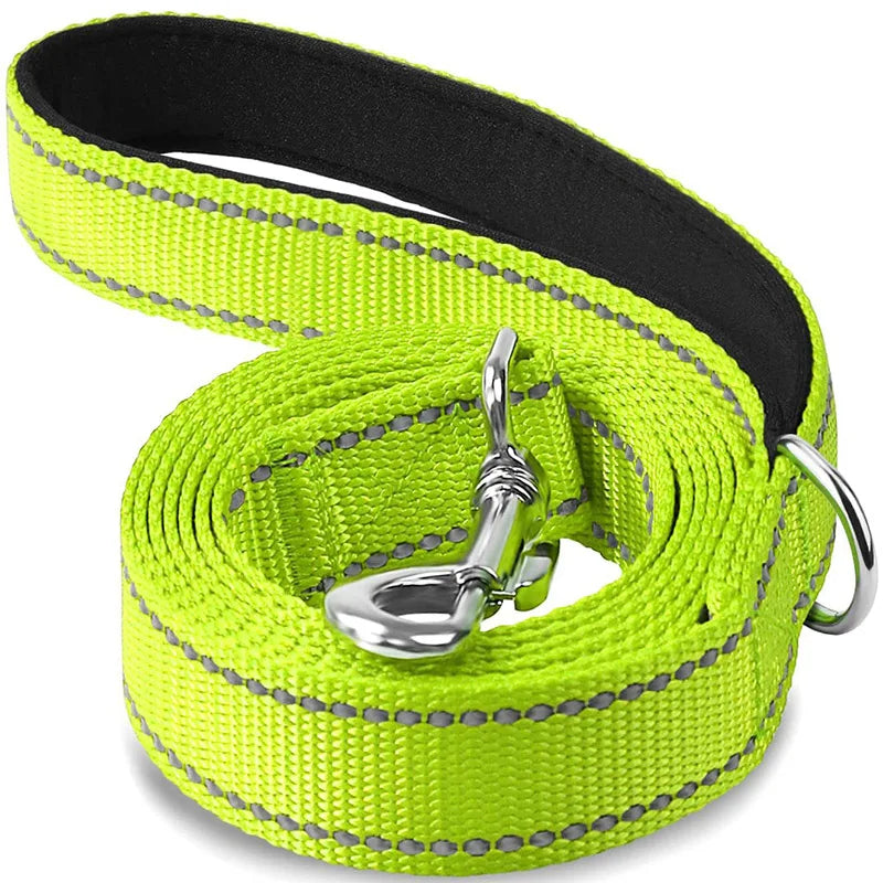 Reflective Dog Leash – Night Safety Walking Lead 1.2/1.5/1.8m