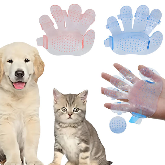 Five-Finger Silicone Pet Grooming Glove