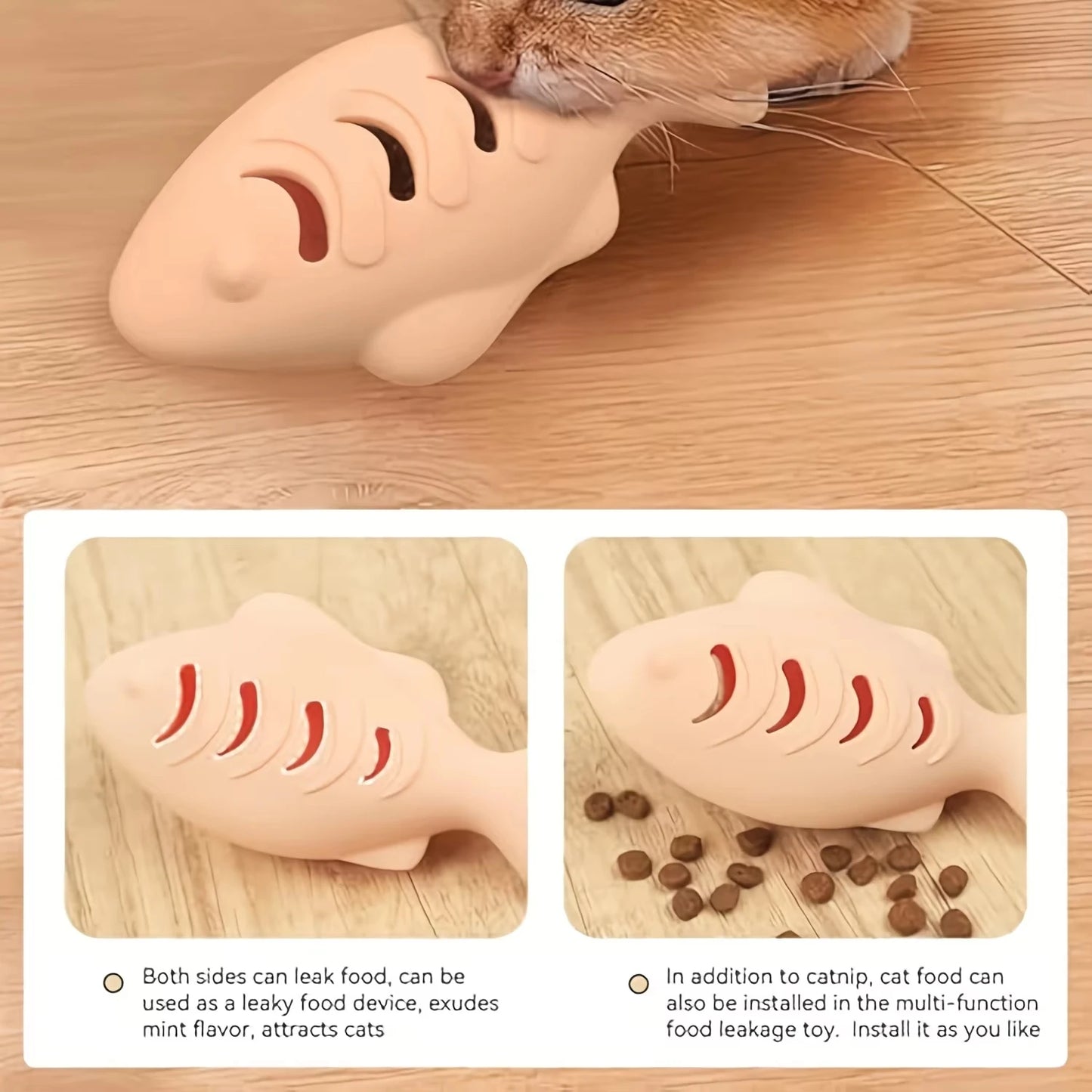 Octopus Cat Chew Toy – Silicone Treat Feeder & Teether