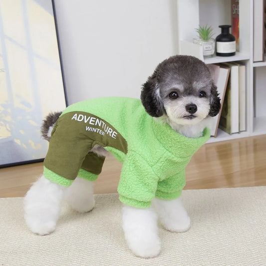 Warm Fleece Dog Sweater for Small Dogs