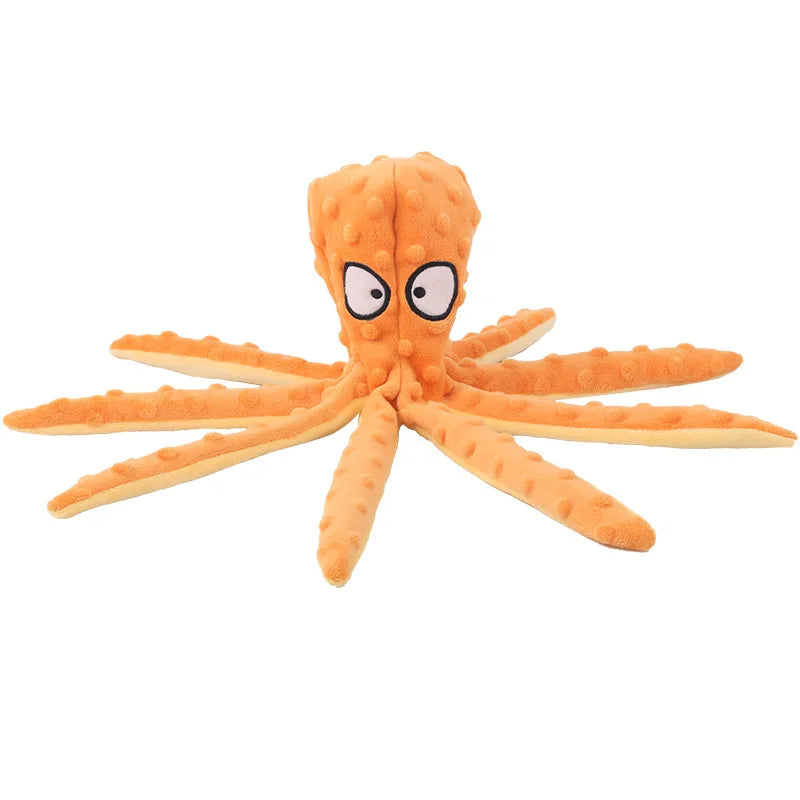 Octopus Dog Toy – Plush Squeaky & Bite-Resistant Puppy Toy