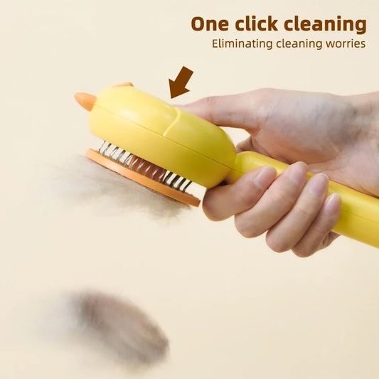 Integrated Pet Hair Removal & Massage Comb