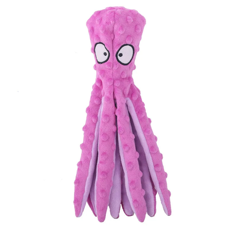 Octopus Dog Toy – Plush Squeaky & Bite-Resistant Puppy Toy