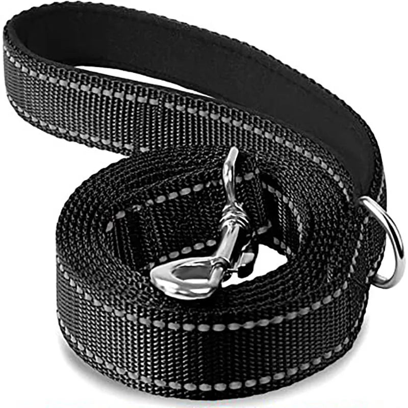 Reflective Dog Leash – Night Safety Walking Lead 1.2/1.5/1.8m