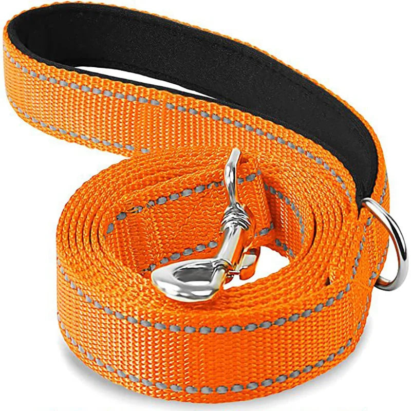 Reflective Dog Leash – Night Safety Walking Lead 1.2/1.5/1.8m