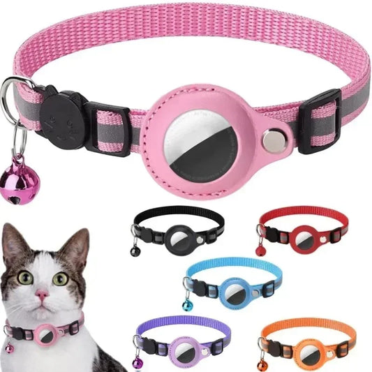 Anti-Lost Cat Collar with Airtag Case & Bell
