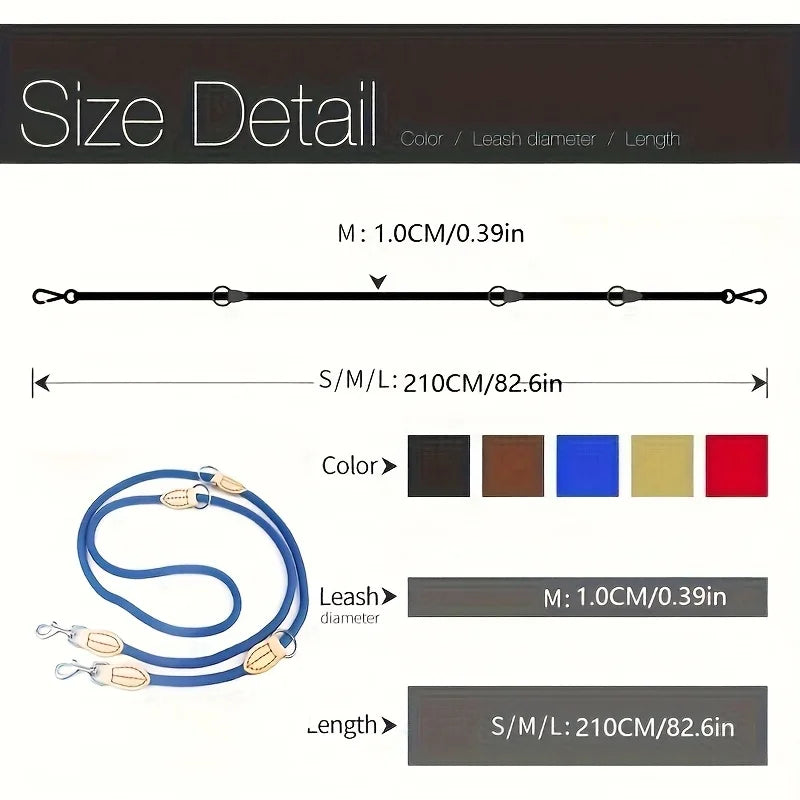 Double-Head Dog Leash – Multi-Functional Two-Dog Training Lead