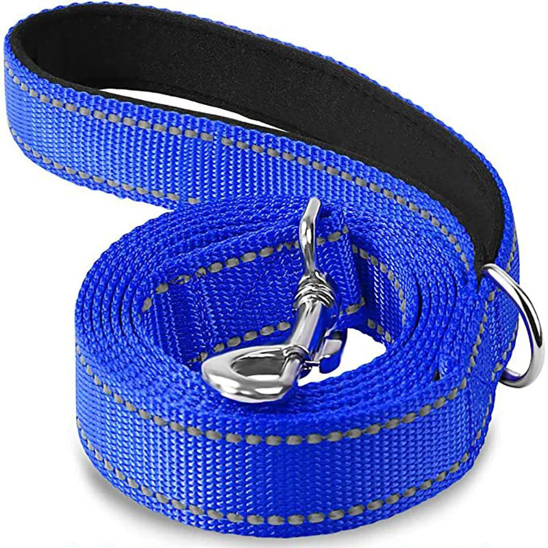 Reflective Dog Leash – Night Safety Walking Lead 1.2/1.5/1.8m